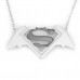 925 Ayar Gümüş Batman Superman Kolye